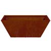 vidaXL Garden Planter Rusty 40 x 40 x 15 cm Weathering Steel