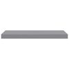 vidaXL Floating Wall Shelf Grey 60x23.5x3.8 cm MDF