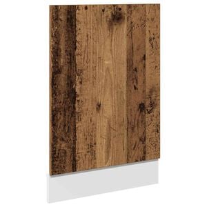 vidaXL Dishwasher Panel Lyon Old Wood 45x3x67 cm Engineered Wood