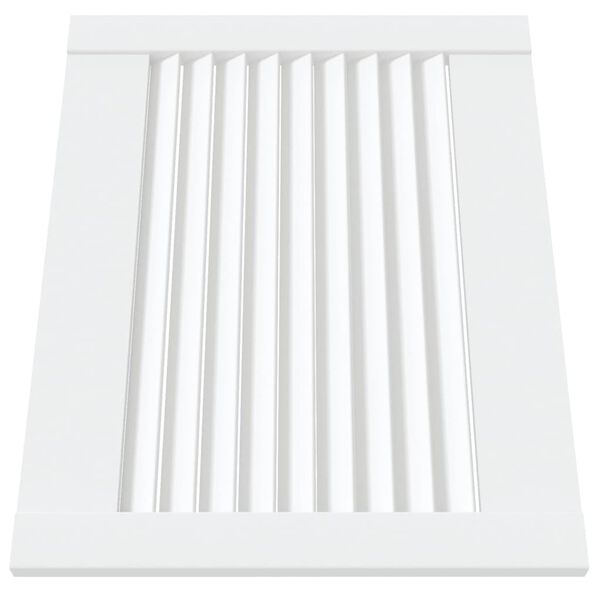 vidaXL Cabinet Doors Louvred Design 2 pcs White 39.5x49.4 cm Solid Wood Pine