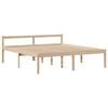 vidaXL Bookcase Bed without Mattress 180x200 cm Super King Solid Wood Pine
