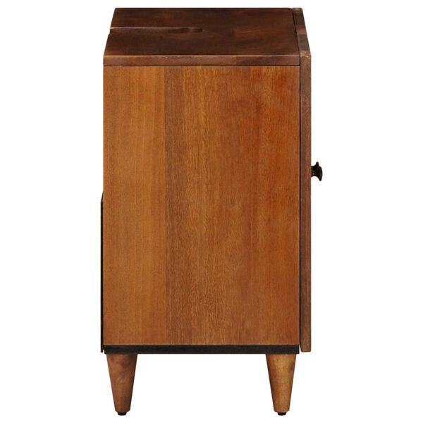 vidaXL Bathroom Sink Cabinet with Storage Walnut 62 x 33 x 58 cm