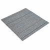 vidaXL Carpet Tile Light Grey with Stripes 50 x 50 cm 20 pcs