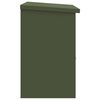 vidaXL Parcel Drop Box with Door Olive green 47.5 x 38 x 59 cm Steel