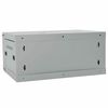 vidaXL Network Cabinet with Storage Grey 60 x 45 x 28 cm Steel