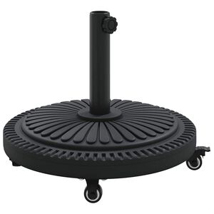 vidaXL Parasol Base 15.6 kg Black Iron Circular