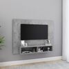 vidaXL Wall TV Cabinet Concrete Grey 120x23.5x90 cm Engineered Wood