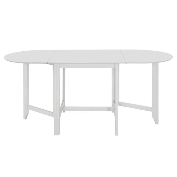 vidaXL Extendable Dining Table White (75-180)x75x74 cm MDF