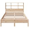 vidaXL Bookcase Bed without Mattress 140x200 cm Solid Wood Pine