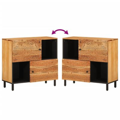 vidaXL Side Cabinet 80x33x75 cm Solid Wood Acacia