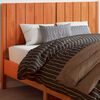 vidaXL Headboard Wax Brown 135 cm Solid Wood Pine