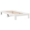 vidaXL Bed Frame without Mattress White 90x200 cm Solid Wood Pine