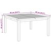 vidaXL Coffee Table Brown 85 x 85 x 45 cm Solid teak wood
