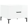 vidaXL Coffee Tables 2pcs High Gloss White 50x50x40 cm Engineered Wood
