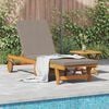 vidaXL Sun Lounger Reclining Brown 63 x 199 x 85cm Solid Acacia wood