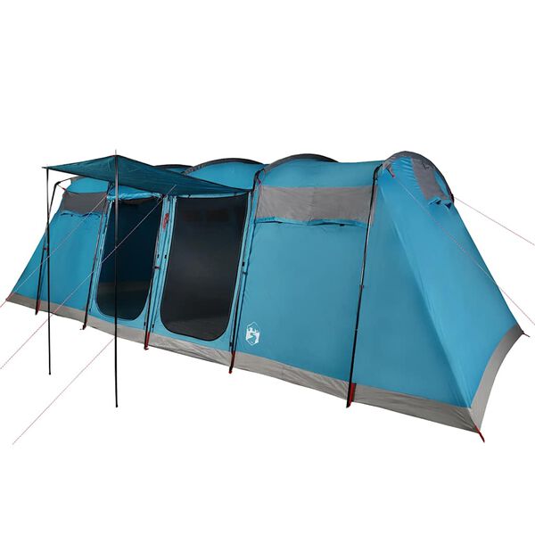 vidaXL Family Tent Tunnel 8-Person Blue Waterproof