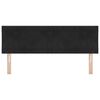 vidaXL Headboard Height Adjustable with Headboard Black 144 cm Velvet