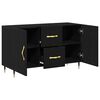 vidaXL Sideboard Black oak 100 x 36 x 60 cm Engineered wood