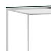 vidaXL Coffee Table Silver 120x60x45 cm Stainless Steel and Glass