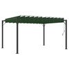 vidaXL Gazebo with Louvered Roof Green 3 x 4 x 2.14 m