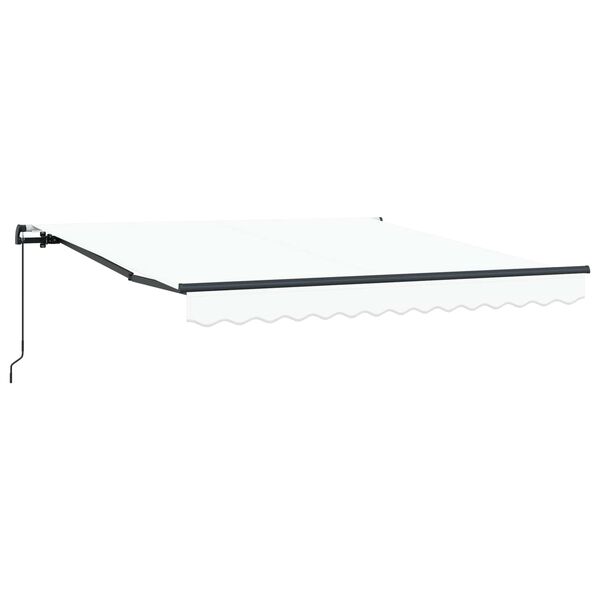 vidaXL Retractable Awning White 300 x 250 cm Polyester and Steel