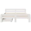 vidaXL Bed frame without Mattress White 160x200 cm Solid Wood Pine