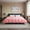 vidaXL Full Year Duvet Quilted Pink 220 x 260 cm Microfiber