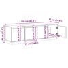 vidaXL TV Cabinet Brown 156 x 37 x 45 cm Engineered Wood