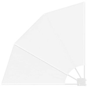 vidaXL Balcony Privacy Screen White 115 x 115 cm Polyester