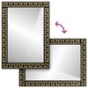 vidaXL Bathroom Mirror 50x70x2.5 cm Solid Wood Mango and Glass
