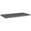 vidaXL Bookshelf Boards 8 pcs High Gloss Grey 40x20x1.5 cm Engineered Wood