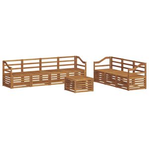 vidaXL Sofa Sets 8 pcs Natural Solid Acacia Wood