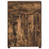vidaXL Bathroom Cabinet with Drawer Smoked Oak 72.5 x 36.5 x 100 cm