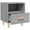 vidaXL Bedside Cabinet Grey Sonoma 40x35x47 cm