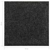vidaXL Carpet 20 pcs Black 50 x 50 x 0.5 cm Bitumen