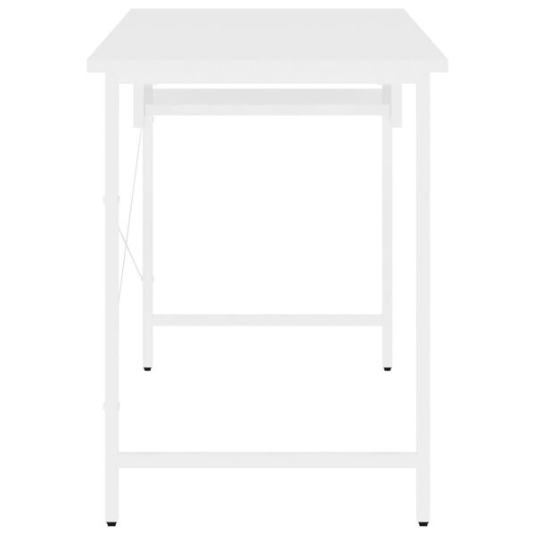 vidaXL Computer Desk White 105x55x72 cm MDF and Metal