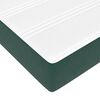 vidaXL Box Spring Bed with Mattress Dark Green 120 x 220 cm Fabric