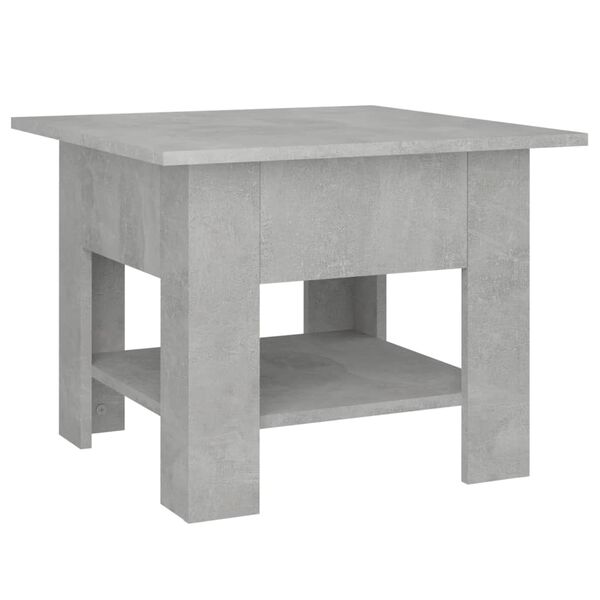 vidaXL Coffee Table Concrete Grey 55x55x42 cm Engineered Wood