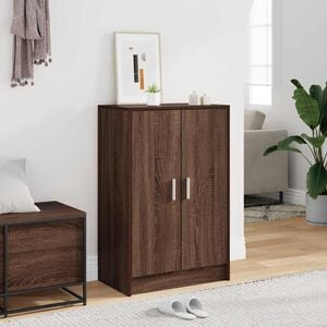 vidaXL Shoe cabinets 60 x 35 x 92 cm Engineered Wood Brown Oak