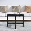 vidaXL Coffee Table Black Ø 62.5x45 cm Solid Wood Pine