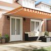 vidaXL Retractable Awning Yellow and Orange 500 x 300 cm