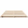 vidaXL Floor Bed Frame Brown 120 x190 cm Solid pine wood