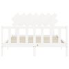 vidaXL Bed Frame without Mattress White 140x190 cm Solid Wood Pine