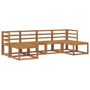 vidaXL Outdoor Sofa Set 6 pcs Natural Solid Acacia Wood