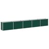 vidaXL Raised Garden Bed Green 400 x 40 x 55 cm Galvanized steel