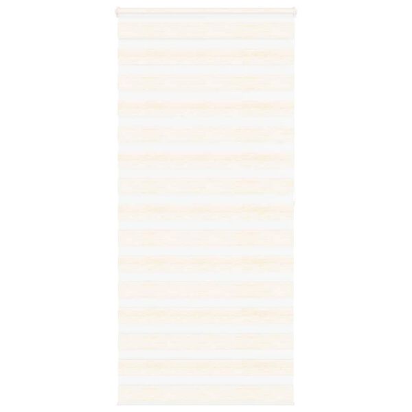 vidaXL Zebra Blind Marble Beige 115x200 cm Fabric Width 110.9 cm Polyester