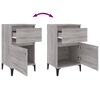 vidaXL Bedside Cabinets 2 pcs Grey Sonoma 40x35x70 cm