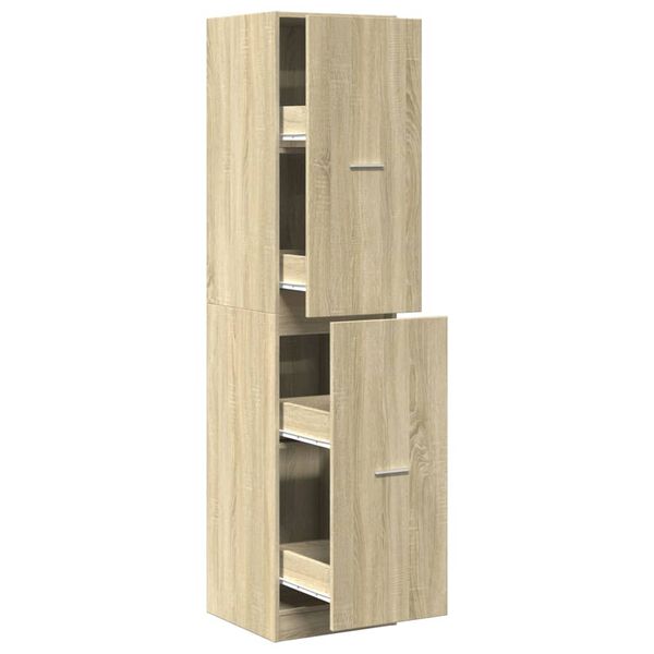 vidaXL Apothecary Cabinet&nbsp;Sonoma Oak 40x41x174.5 cm Engineered Wood