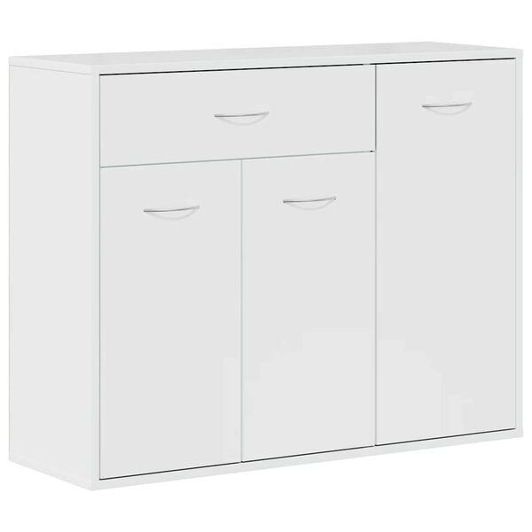 vidaXL Sideboard High Gloss White 88x30x70 cm Engineered Wood