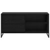 vidaXL TV Cabinet Black Oak 100 x 36 x 49.5 cm Engineered Wood